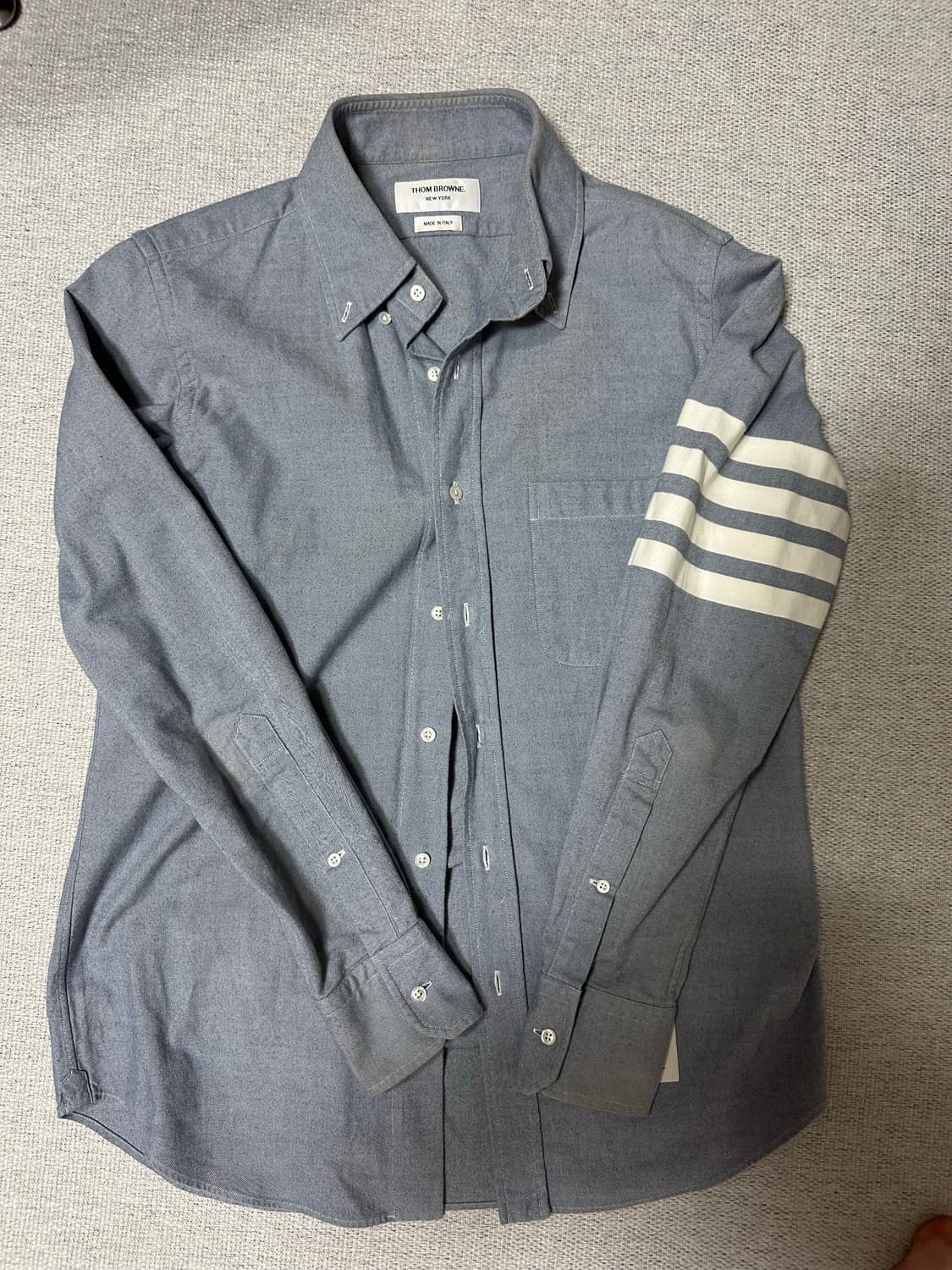 [정품] 톰브라운 4-바 암밴드 옥스퍼드 셔츠 (그레이/1사이즈) 상품이미지7