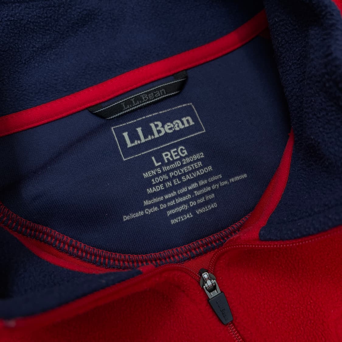 LL bean 엘엘빈 하프집업 플리스 탑 L 상품이미지3