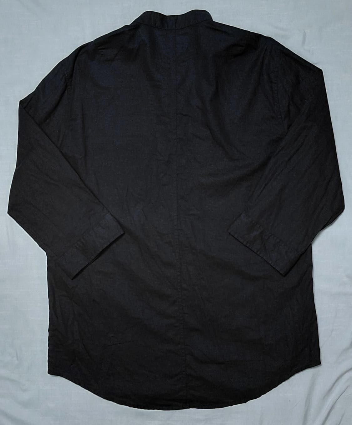 Oval Dice 린넨-코튼 차이나카라 7부소매 셔츠 (L) 상품이미지8