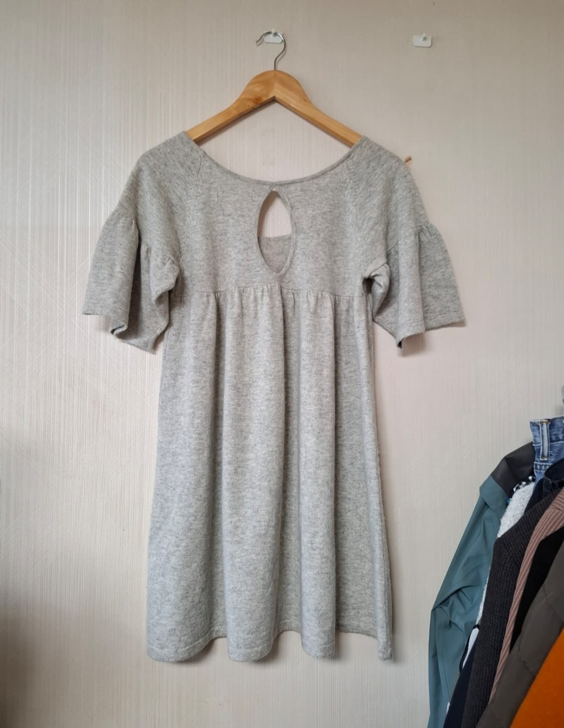 일본빈티지 모리걸 캐시울 롱니트 상품이미지3