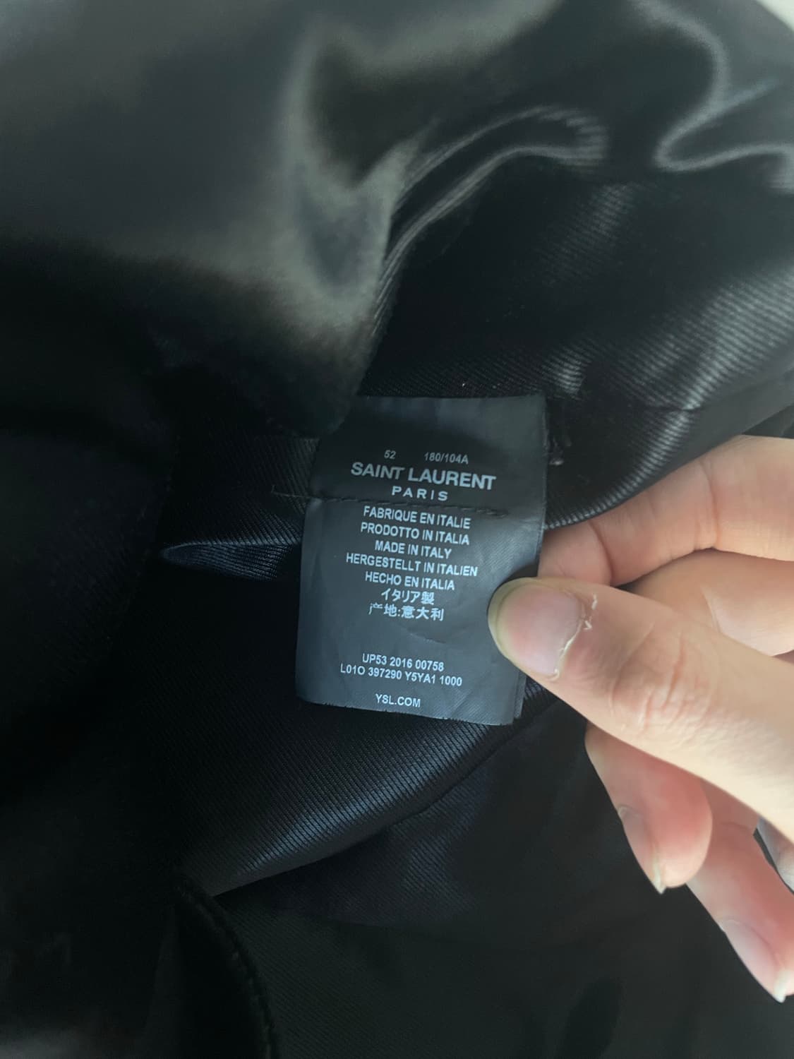 생로랑 16시즌 l01 라이더자켓 상품이미지8