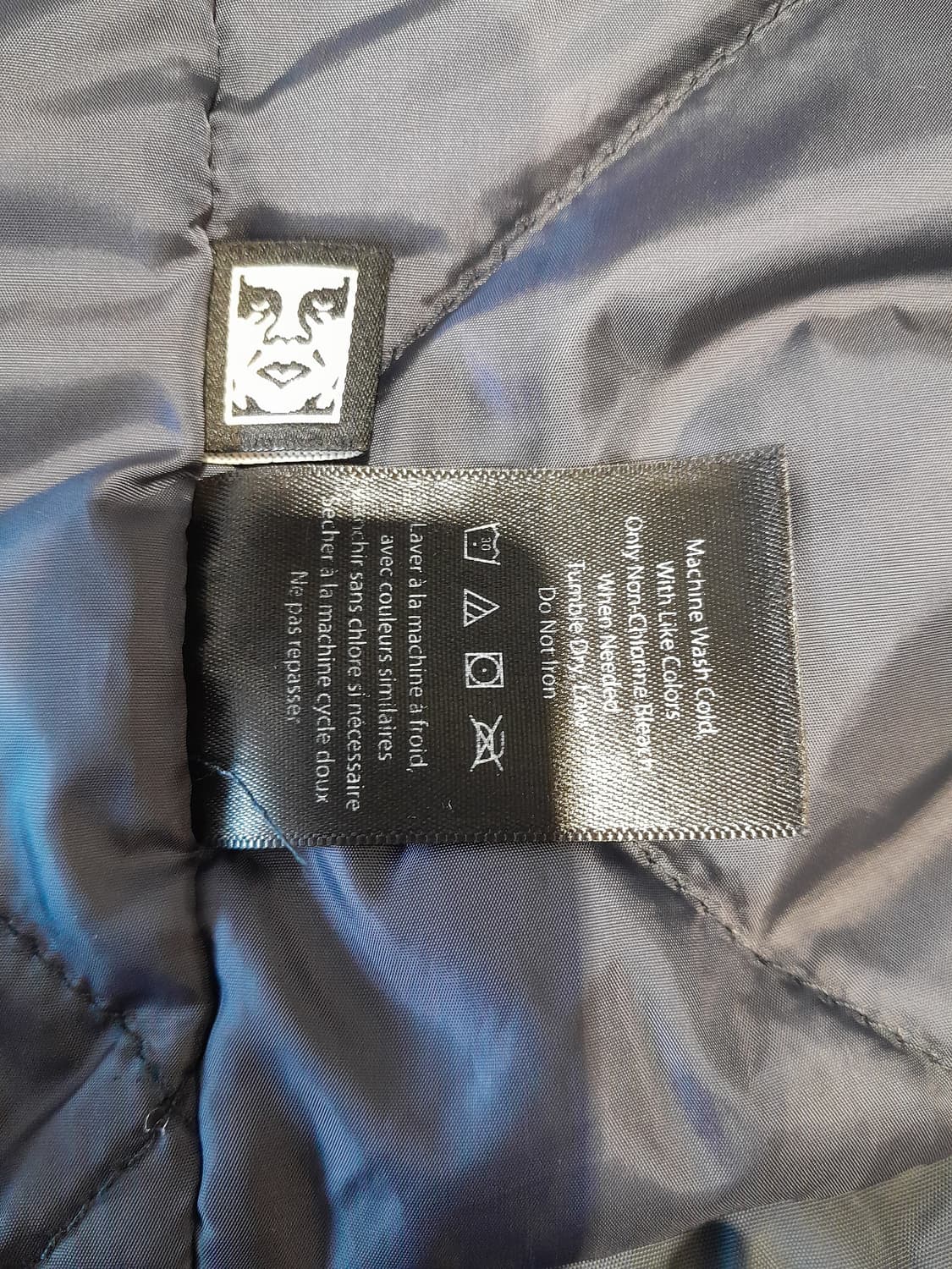 💥오베이 퀄팅 코치자켓 네이비 (L)
 상품이미지10