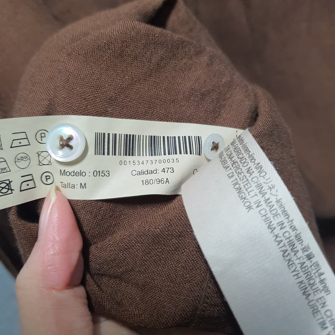 마시모두띠 린넨 카라 긴팔 셔츠  상품이미지4