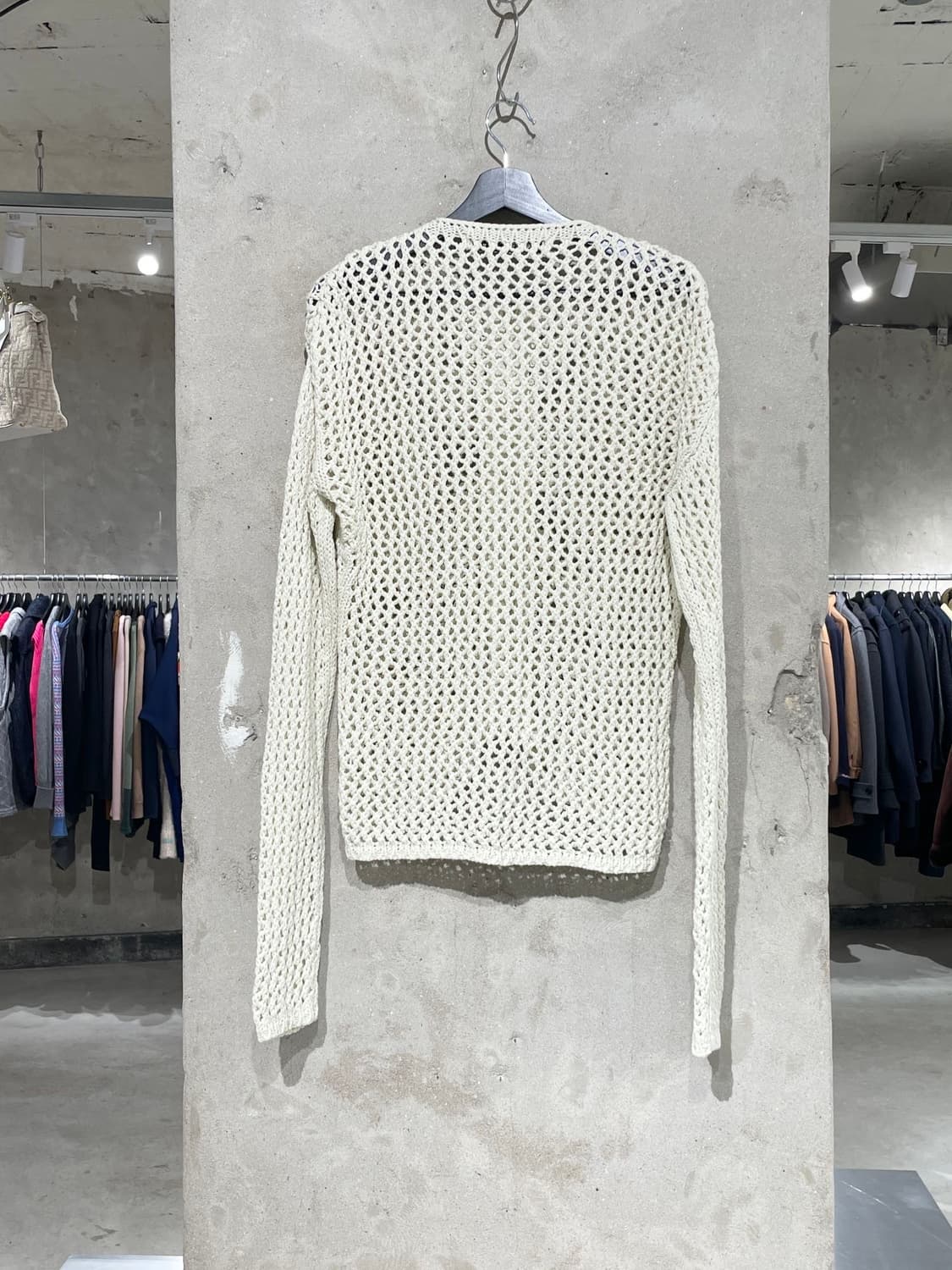 더 오픈 프로덕트 아이보리 크로셰 투 웨이 집업 가디건 상품이미지6