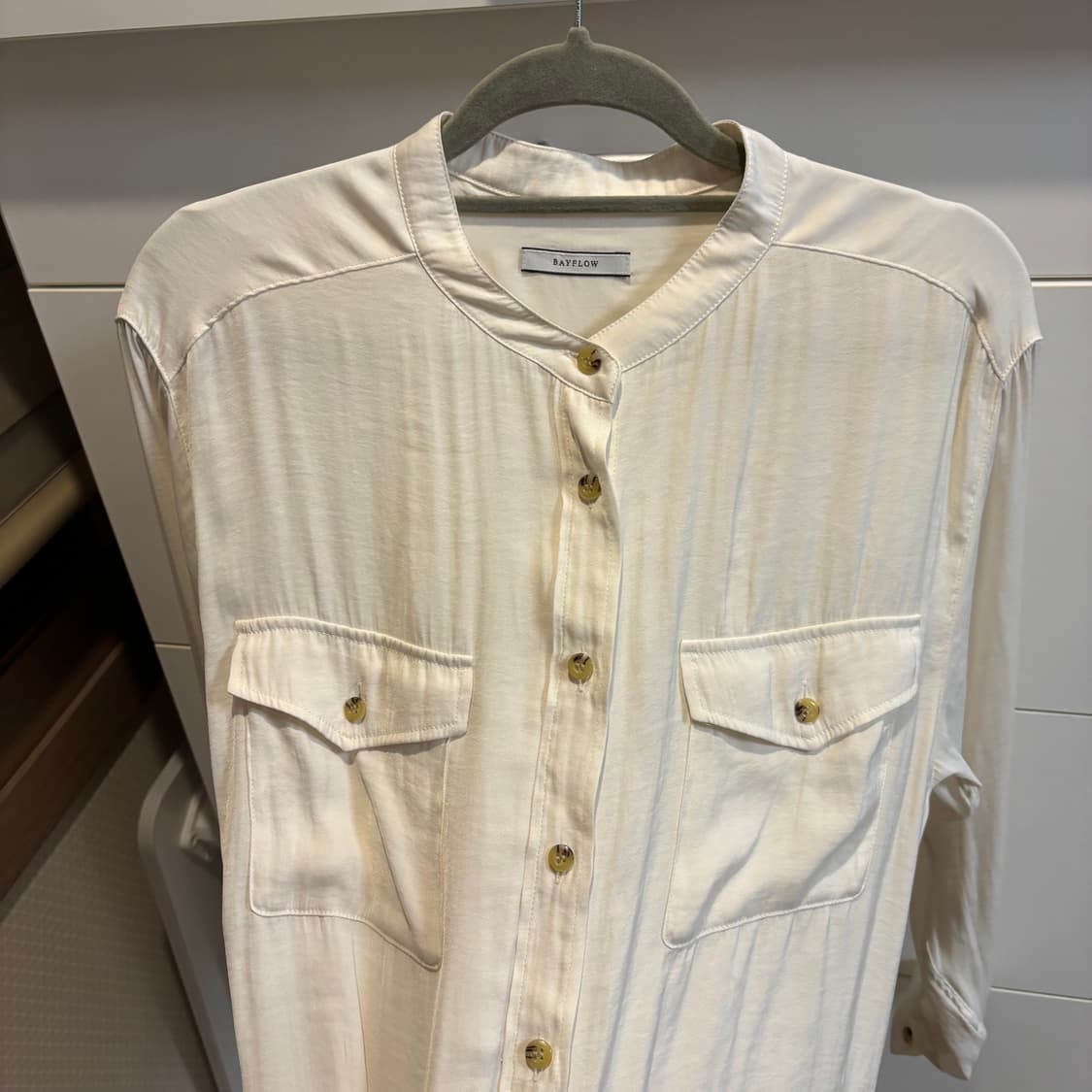 Bayflow 아이보리 부들 셔츠 상품이미지4