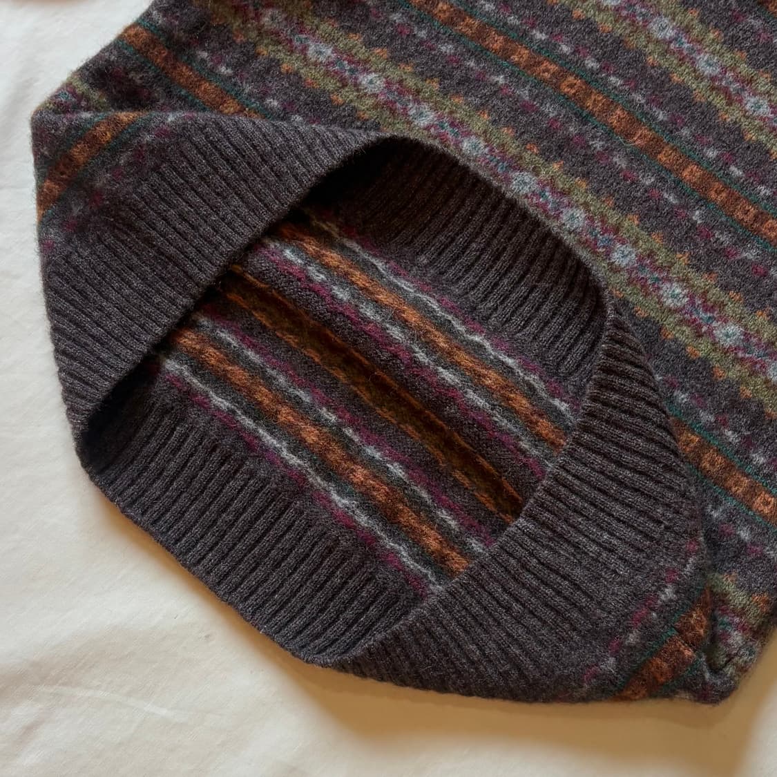 90s 스코틀랜드 USA LANDS END 페어아일 니트 스웨터 상품이미지5