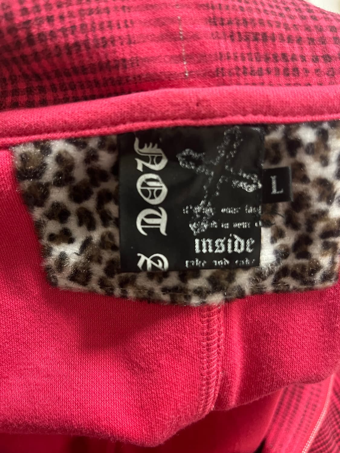 y2k 하라주쿠 핫핑크 조끼 상품이미지4