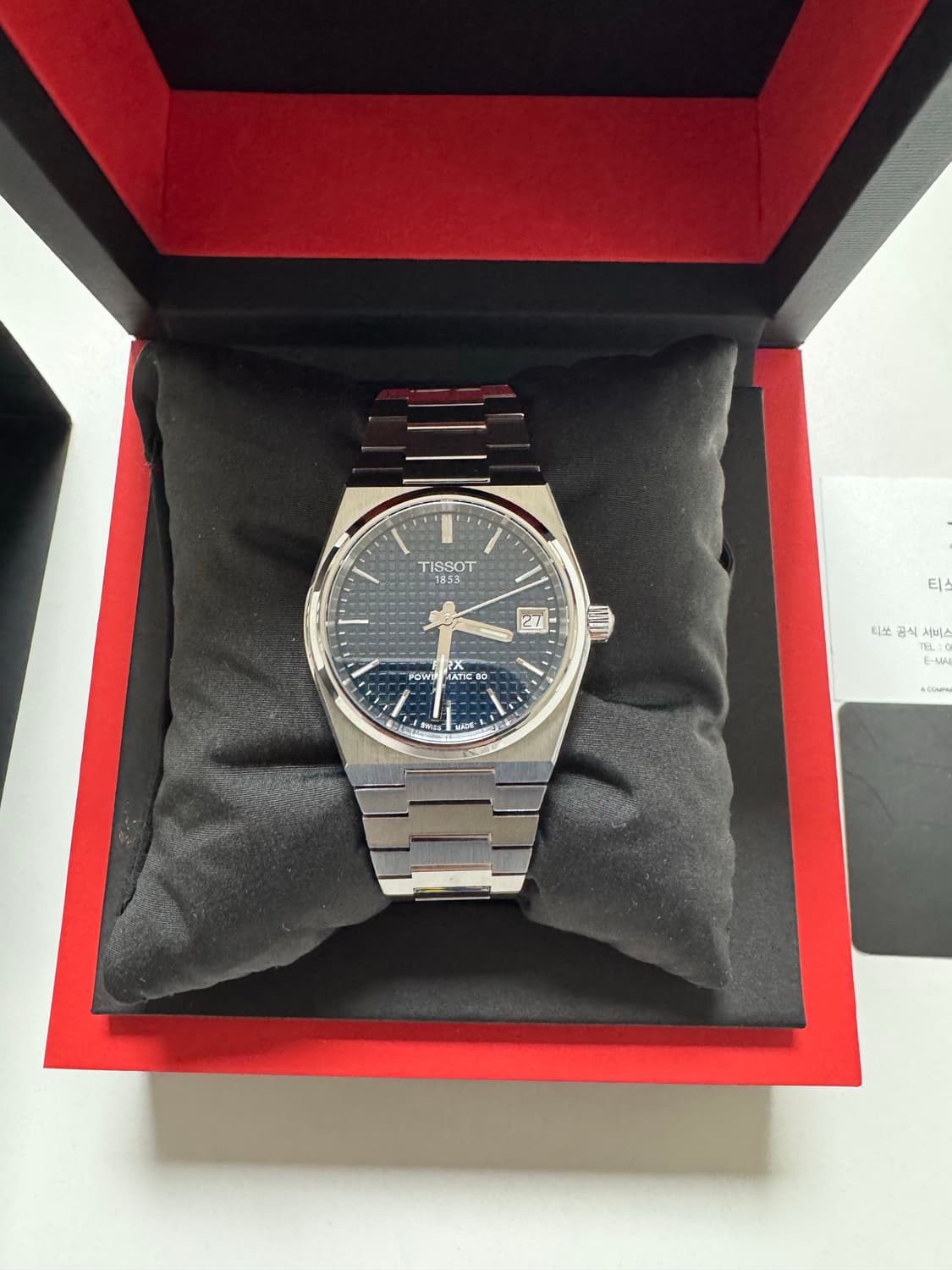 티쏘 PRX 파워매틱 80 청판 35mm 상품이미지2