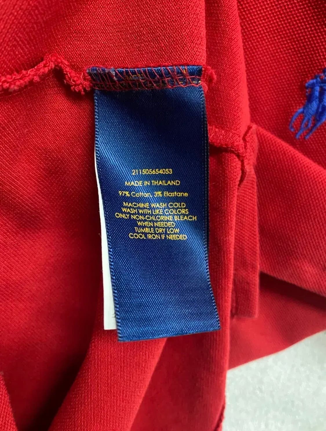 폴로 랄프로렌 레드 PK 반팔티 S 상품이미지5