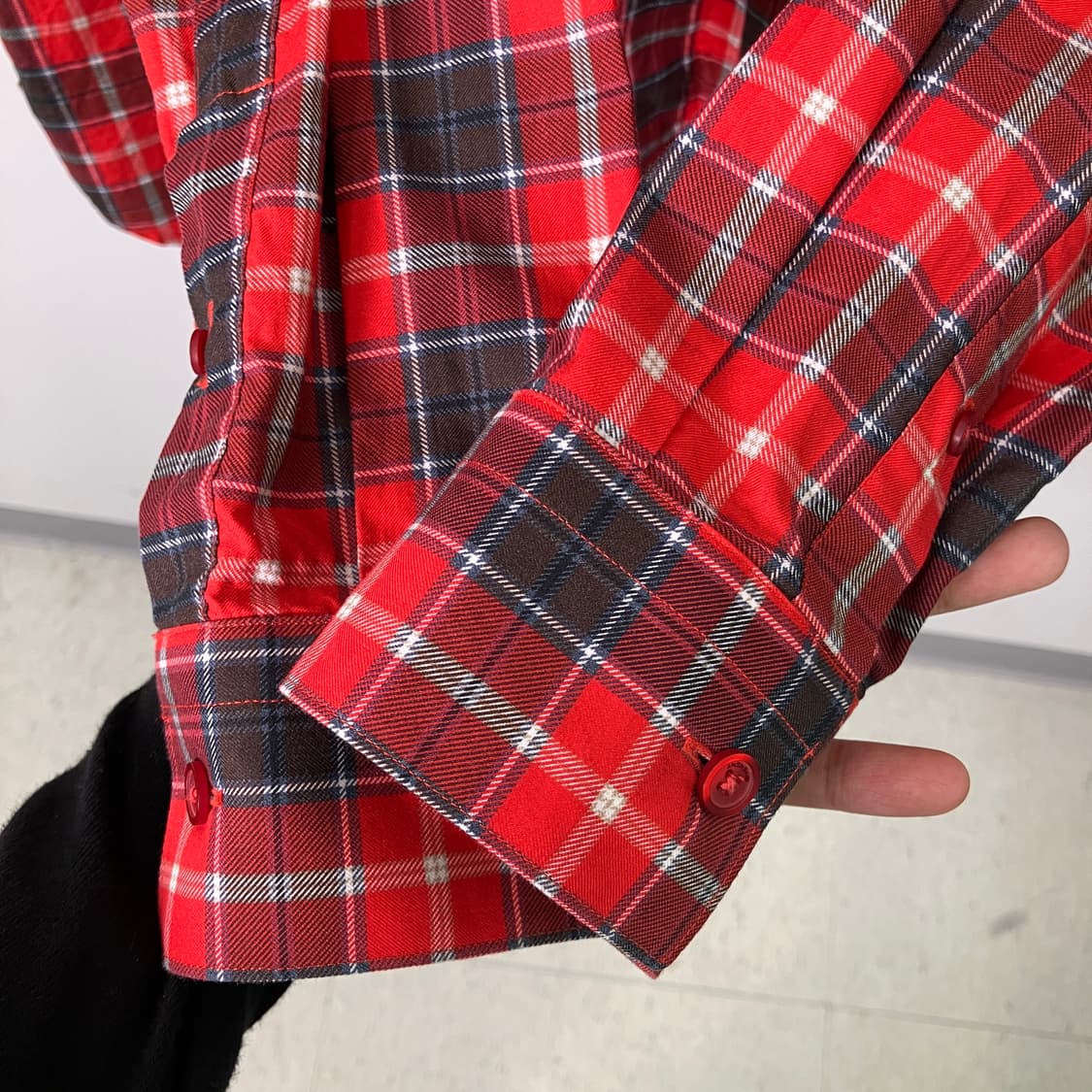 지방시 레드 스타 체크 셔츠 상품이미지7