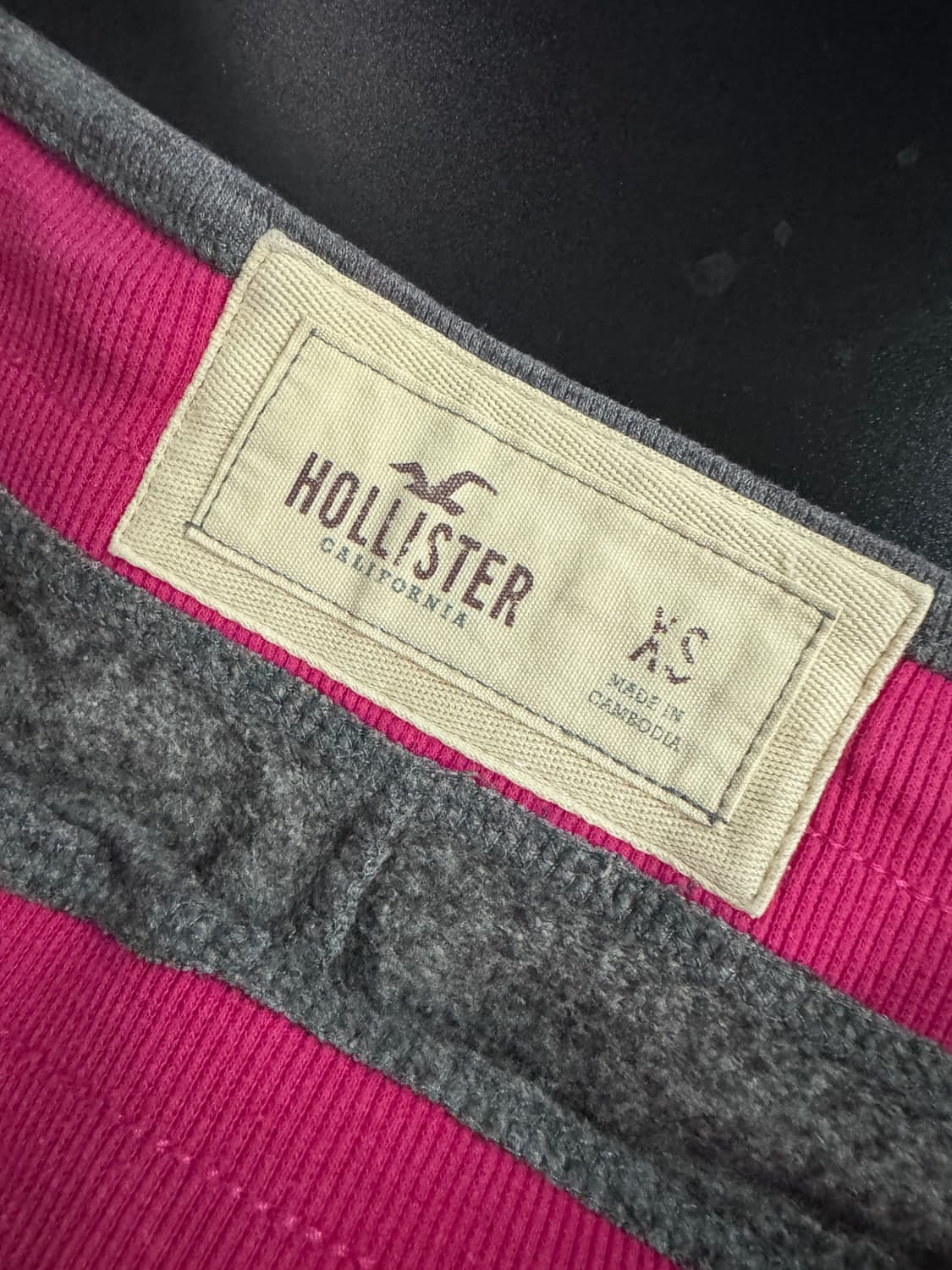 여성 홀리스터 핑크 스펠로고 트레이닝 팬츠 xs 상품이미지3