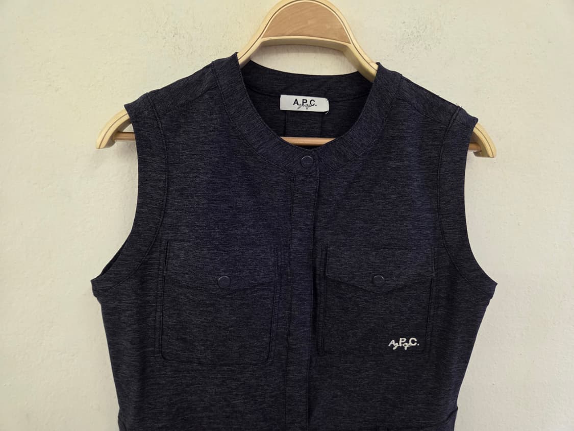 A.P.C. 골프 네이비 민소매 원피스 M 상품이미지4