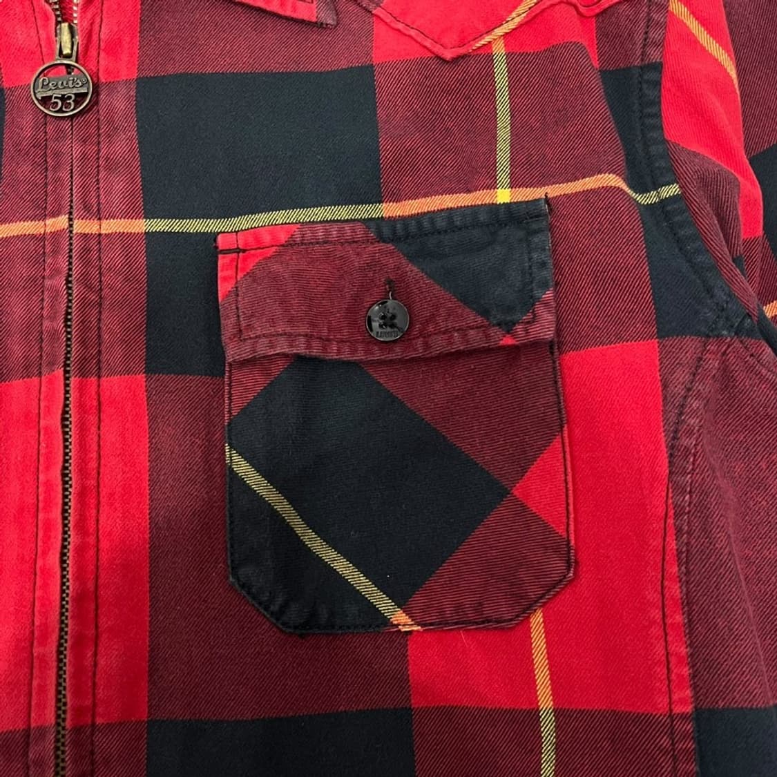 리바이스 빅체크 집업 셔츠 상품이미지4