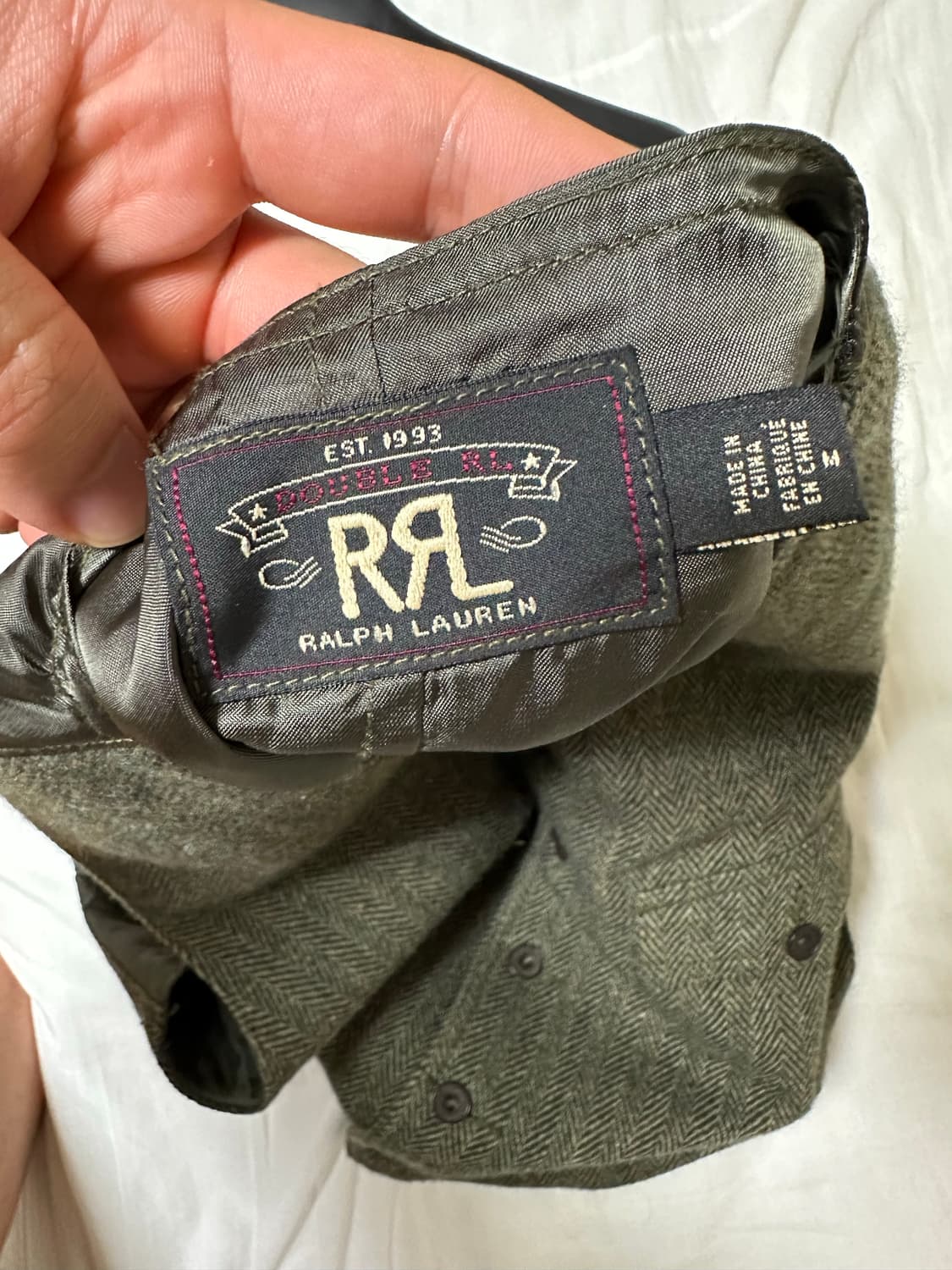 RRL 울 해링본 베스트 M 새상품 상품이미지3