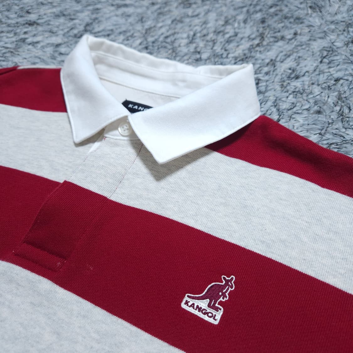 캉골) L 여자 오버핏 크롭카라티 크롭긴팔티 / 왕눈이샵 상품이미지4