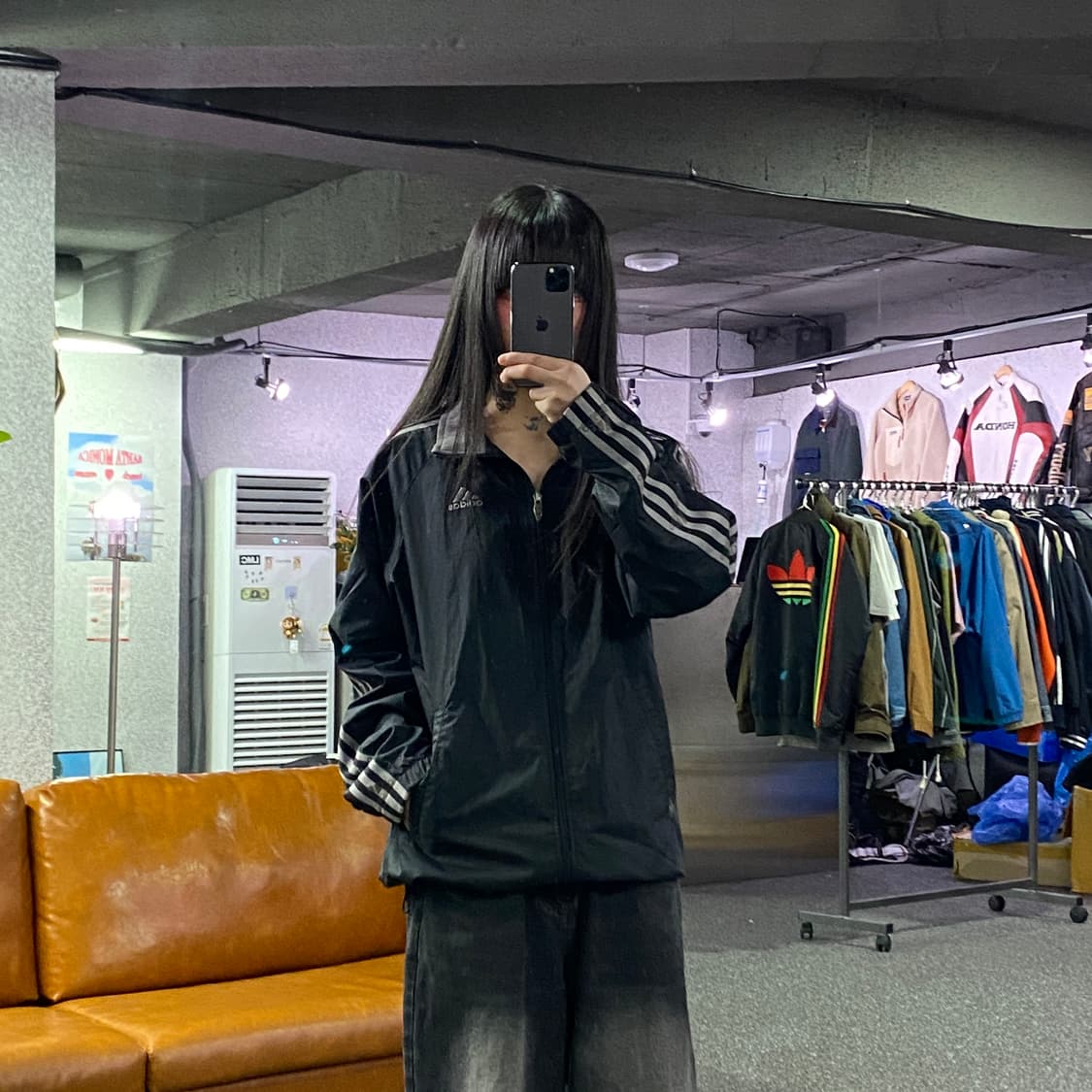 아디다스 빈티지 삼선 윈드브레이커 자켓 B4566 상품이미지1