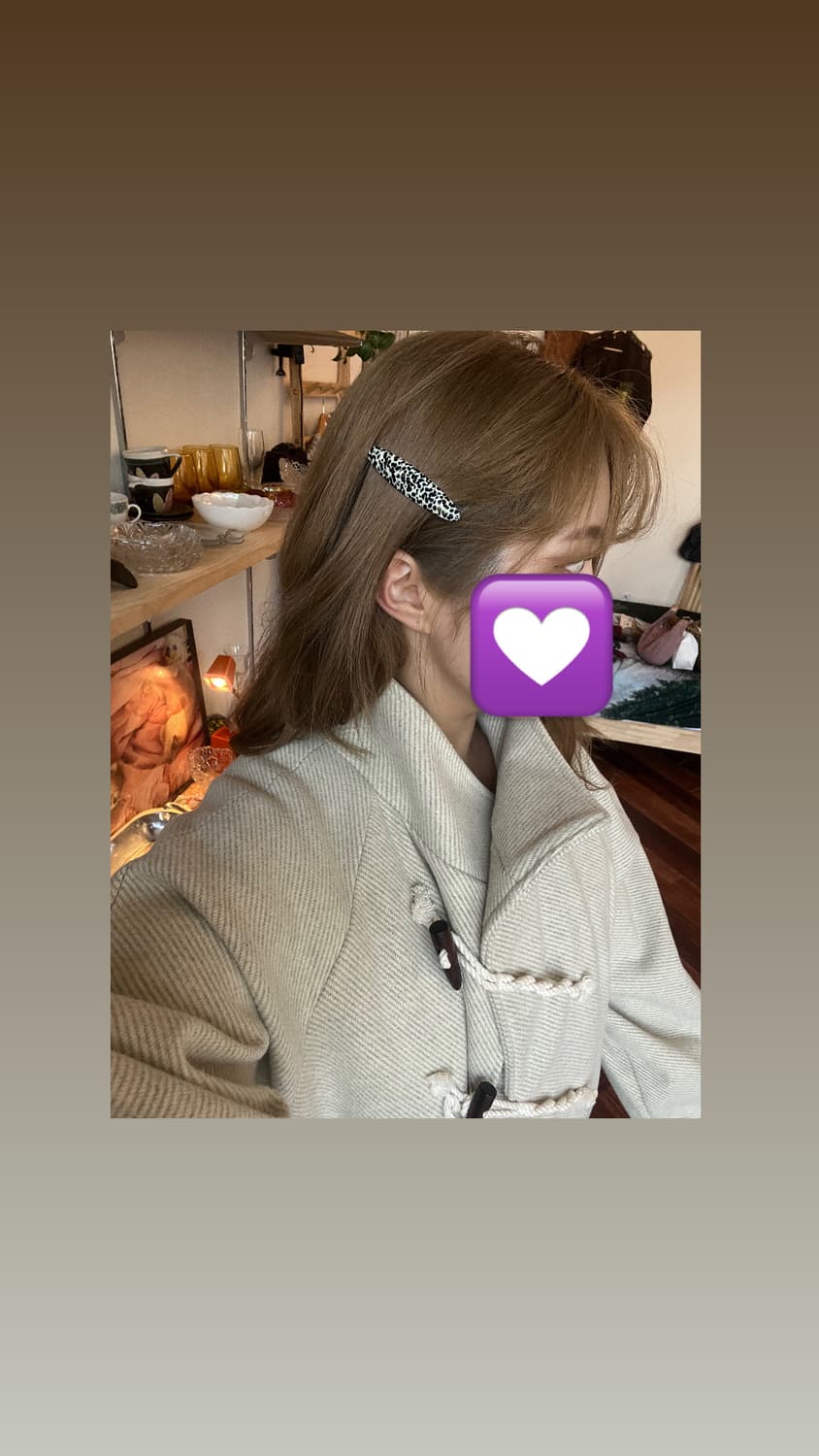 아이보리 더플코트 떡볶이코트 상품이미지3