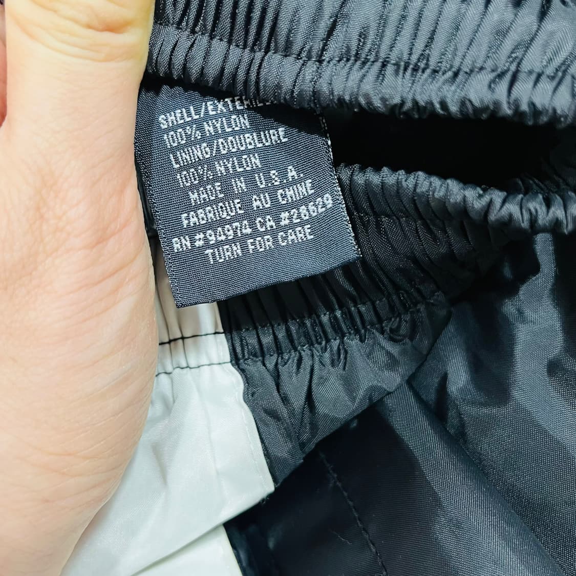 스투시 90s 아카이브 사이드 화이트 라인 나일론 팬츠 상품이미지7