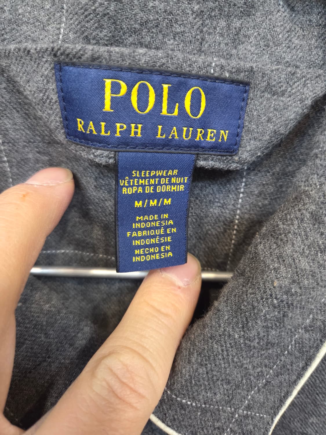 폴로랄프로렌 파자마 울 셔츠긴팔 m 상품이미지3