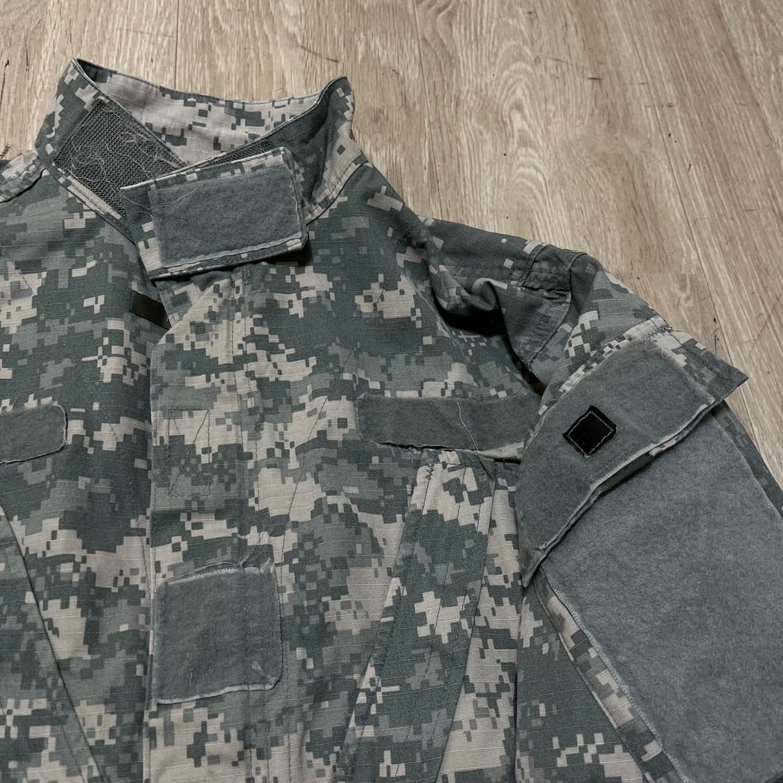미군 밀리터리 카모플라쥬 코튼 BDU 전투복 자켓 / 스몰-숏 상품이미지3