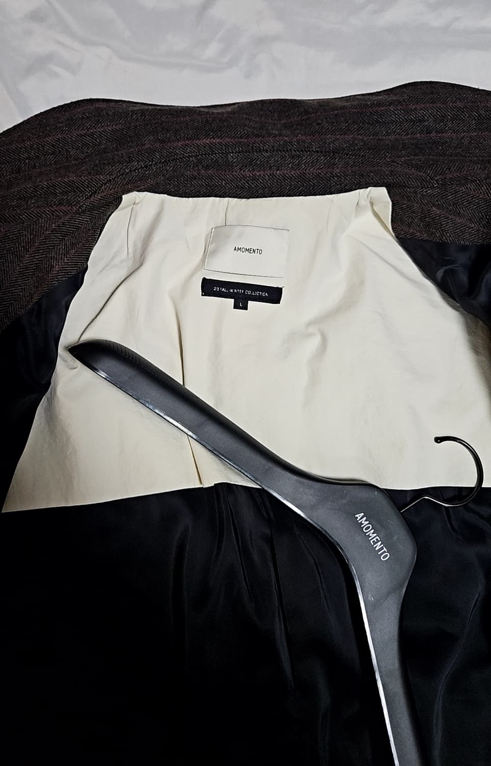 아모멘토 23FW 울 마틴 스트라이프 셋업 판매 상품이미지3