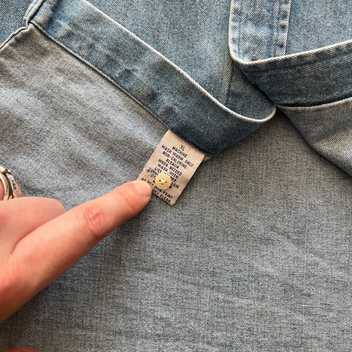 90s 폴로 데님셔츠 [XL / 105~] 상품이미지8