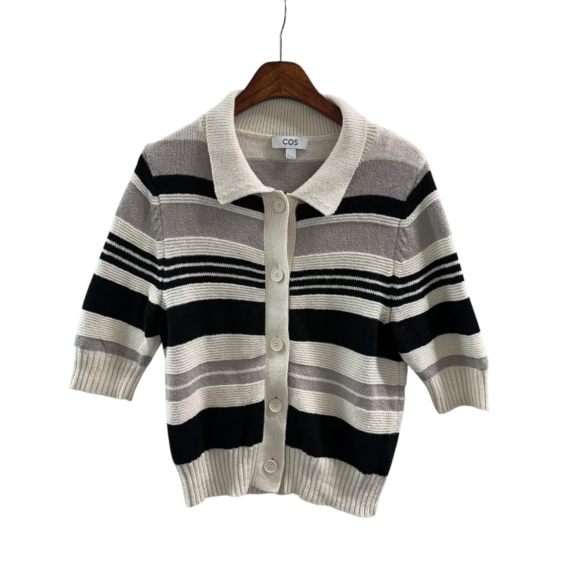 [S] 코스 스트라이프 니트 가디건 상품이미지3
