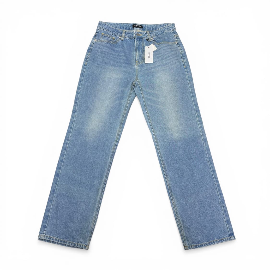 새상품 L TOFFEE 토피 연청 와이드 데님팬츠 상품이미지1