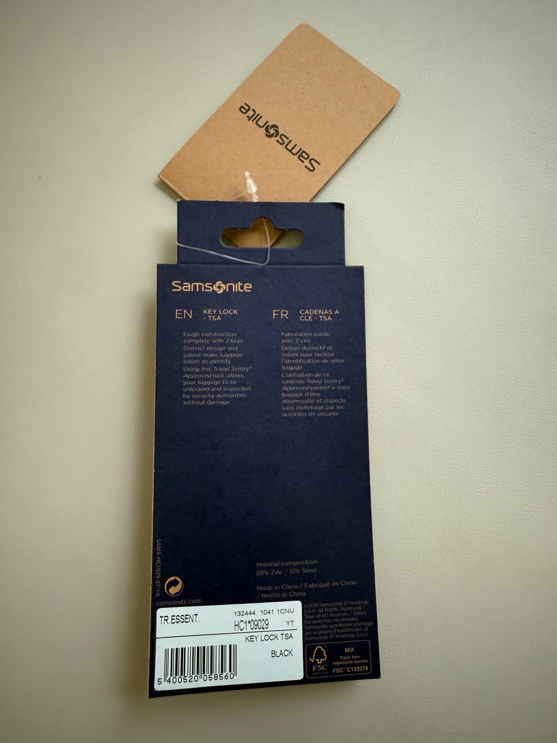 [새상품.정가13,000] TSA 자물쇠 샘소나이트 키 여행용품 자전거 상품이미지2