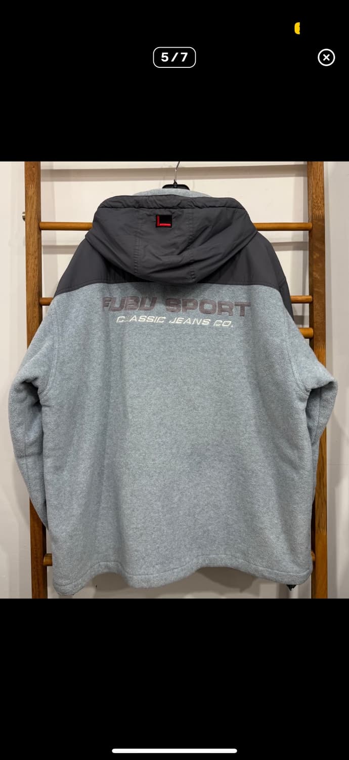 Fubu 후부 오버핏 후리스 누빔 후드점퍼 상품이미지3