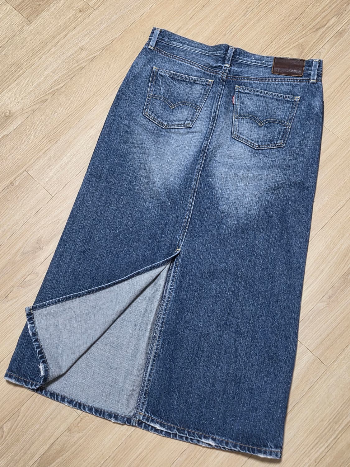 리바이스 데님 롱 스커트 상품이미지2