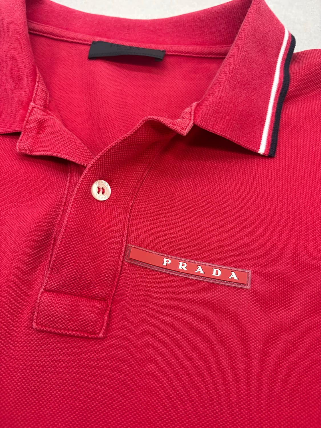프라다 스포츠 PK 레드 티셔츠 상품이미지5