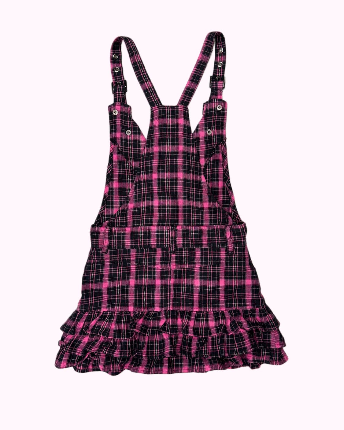 black pink check kitsch dress 상품이미지4