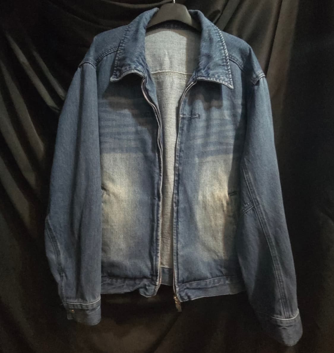 드로우핏 콘트라스트 워시드 데님 자켓 상품이미지1