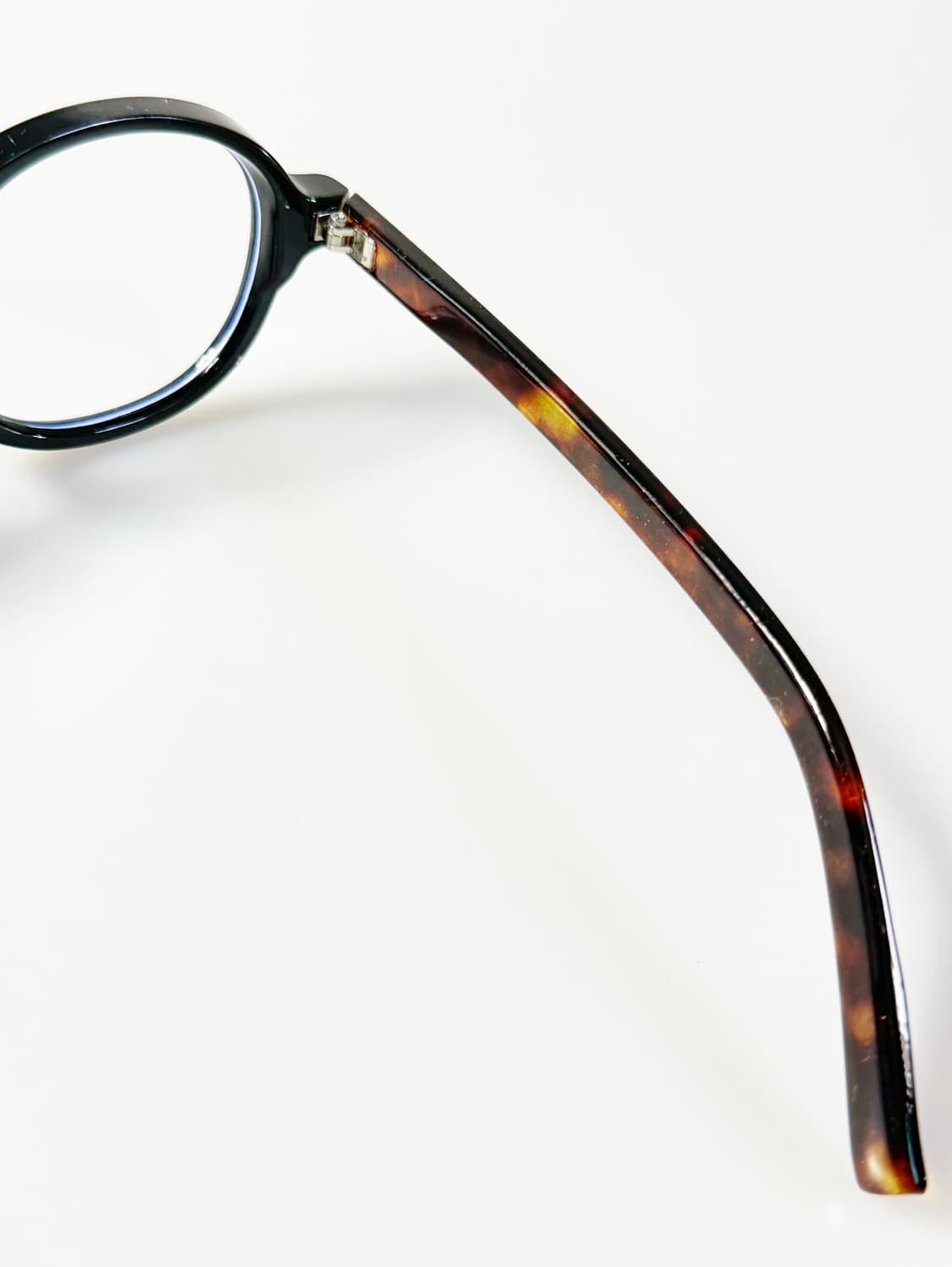 볼드 블랙 라운드 프레임 투명렌즈 빈티지 선글라스 상품이미지6