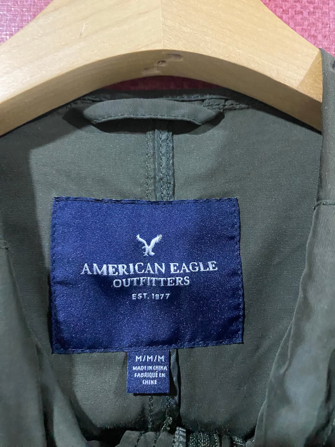 아메리칸 이글 카키 후드 야상 M 상품이미지3