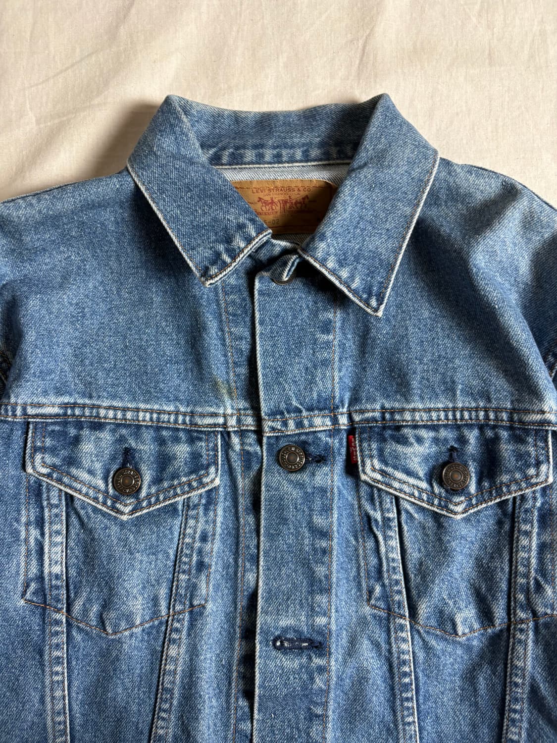 90s Levis 리바이스 데님 트러커 자켓 M 상품이미지3