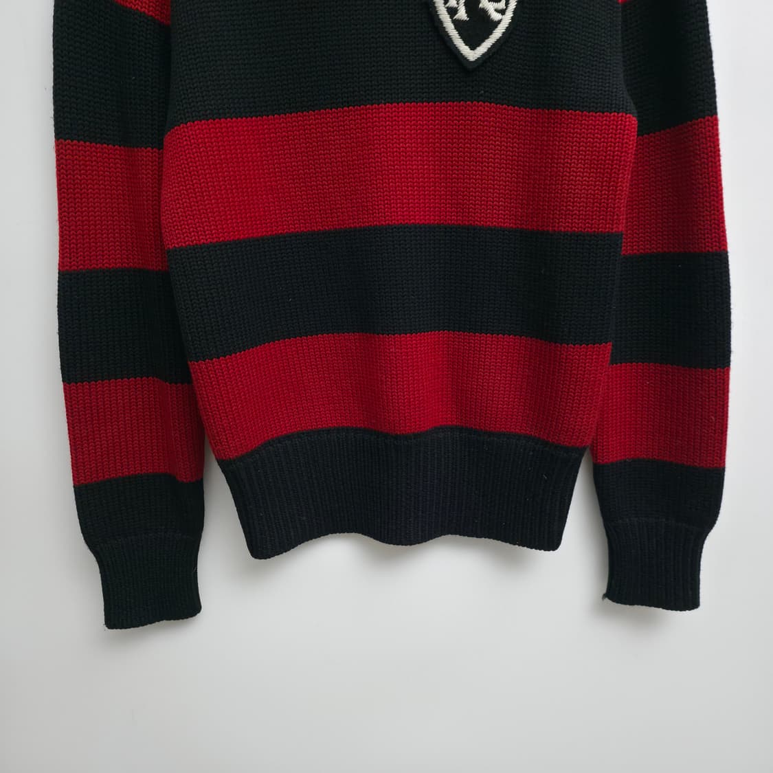 [M] 폴로 랄프로렌 쉴드 패치 스트라이프 터틀넥 니트 상품이미지3