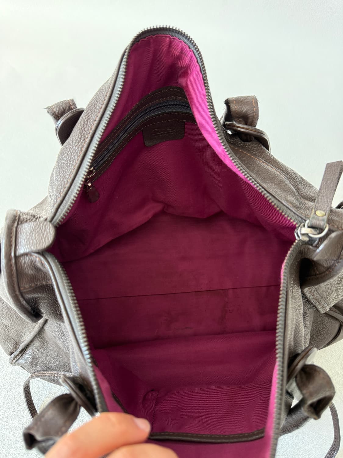 Pre owned 레더 숄더백(큰사이즈) 상품이미지8