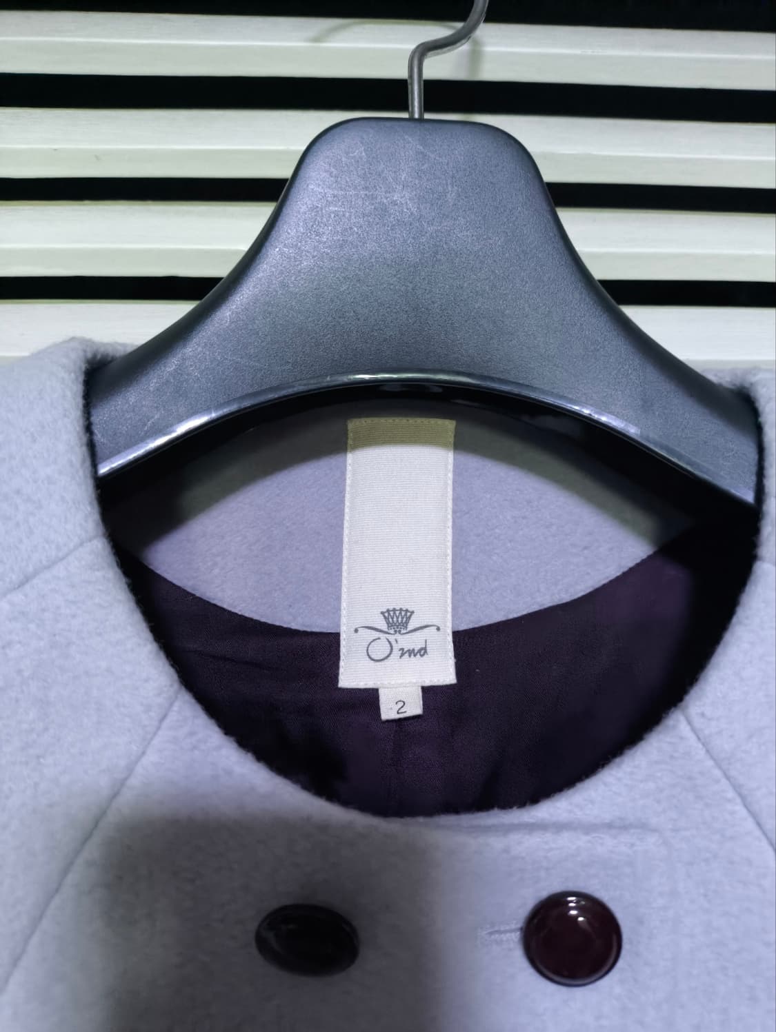 88 한섬 O2ND 오즈세컨 라벤더 더블코트 상품이미지2