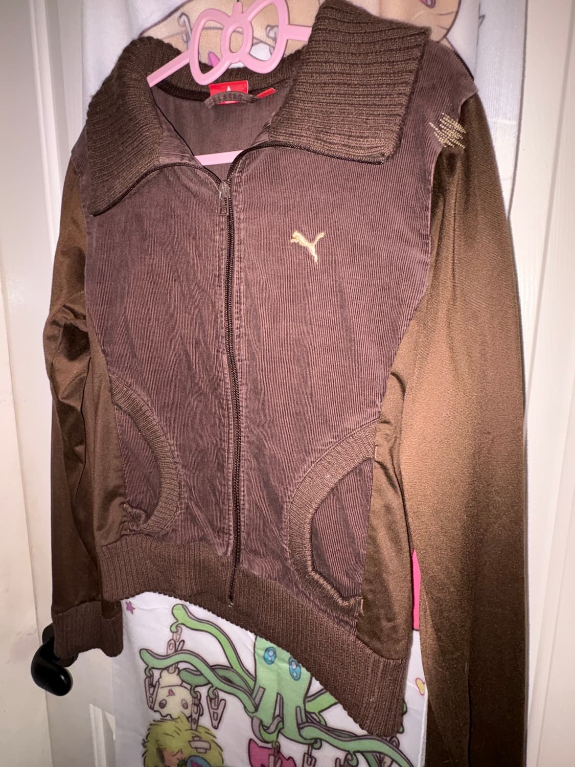 빈티지 퓨마 코듀로이 져지 집업 상품이미지2