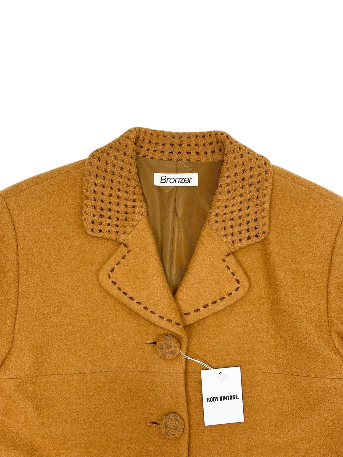 Bronzer Punching Detail Wool Jacket 상품이미지3