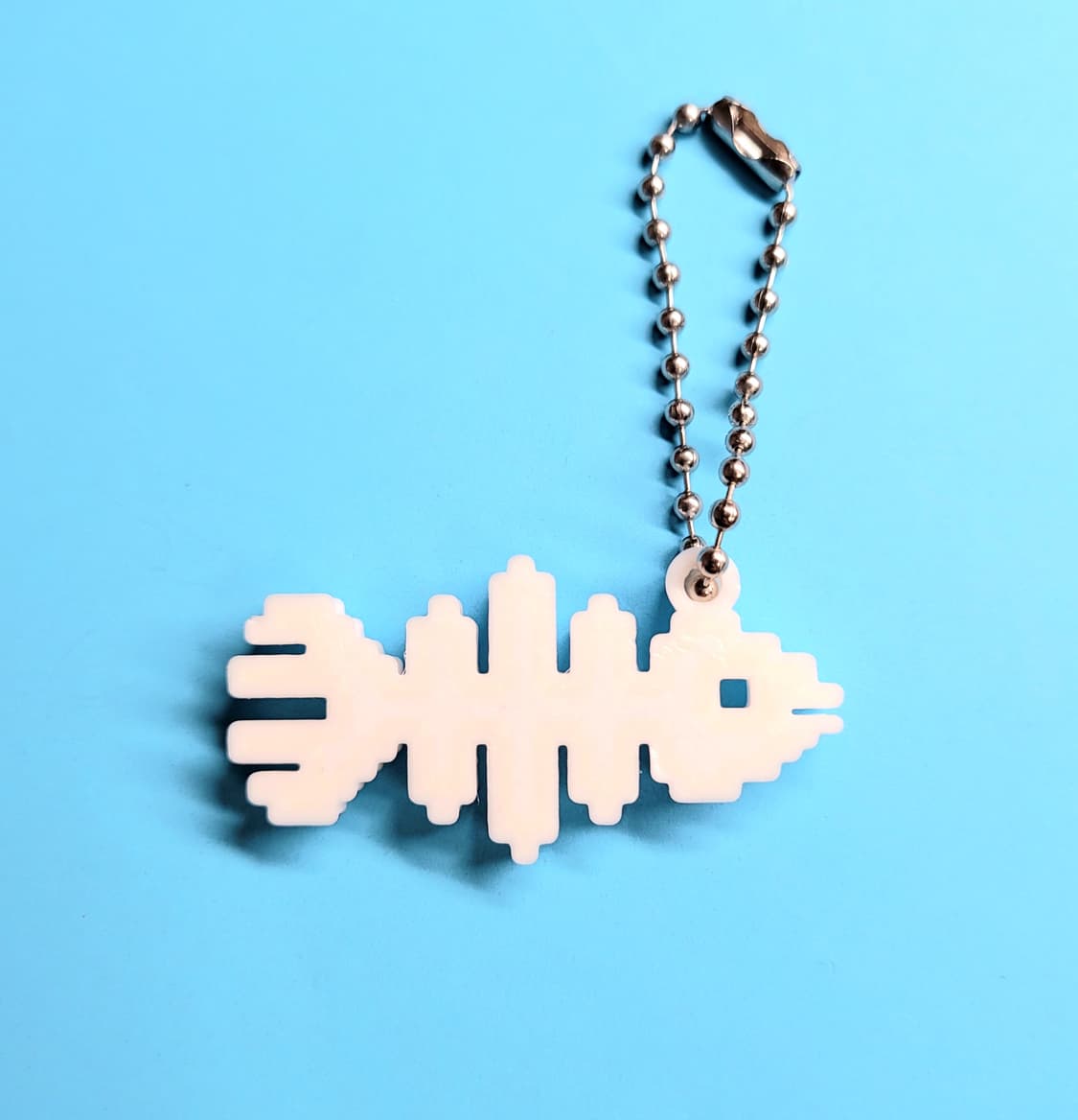 스켈레톤 물고기 8비트 키링 키체인 상품이미지2