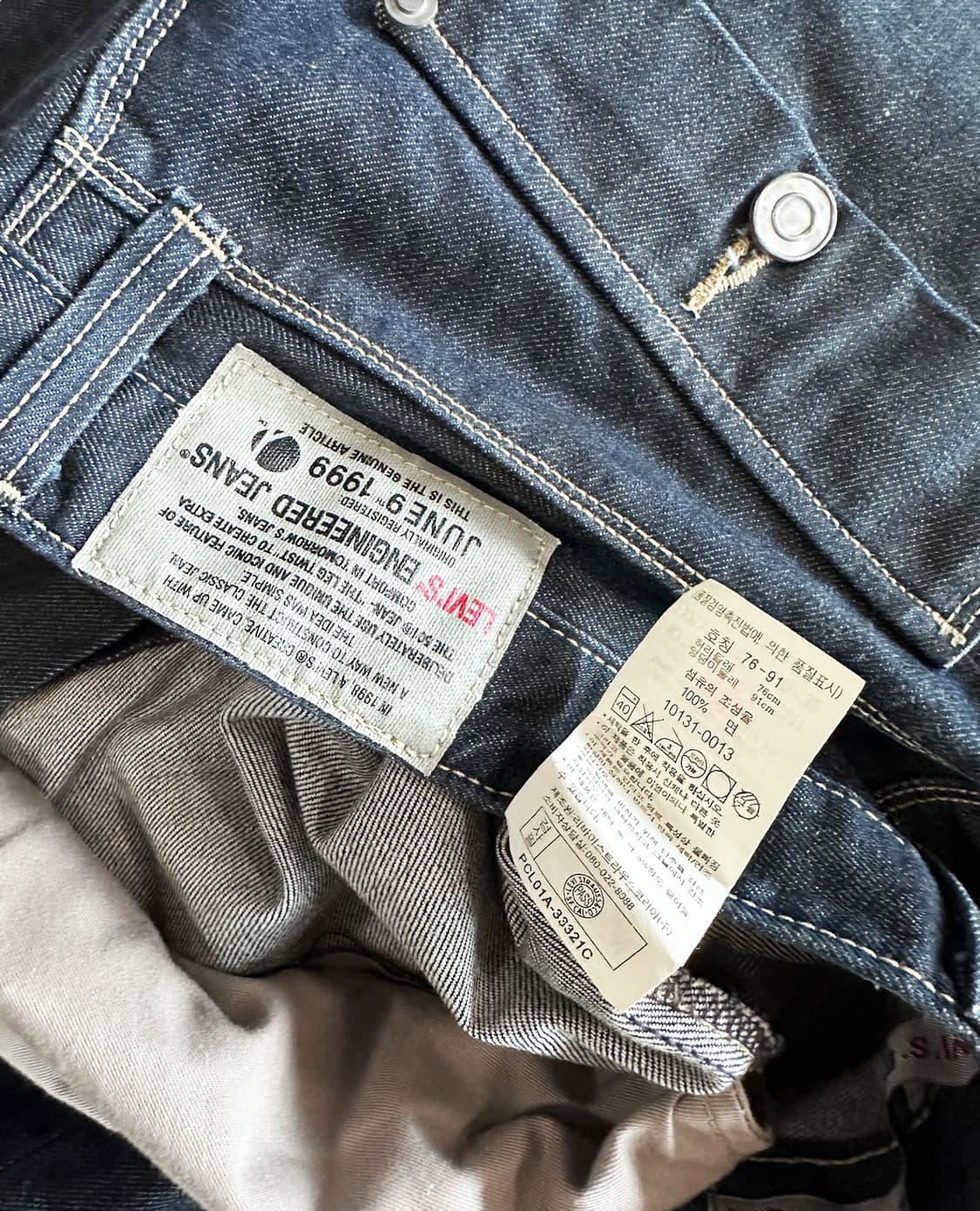 LEVI'S engineered june9 1999 w30 상품이미지10
