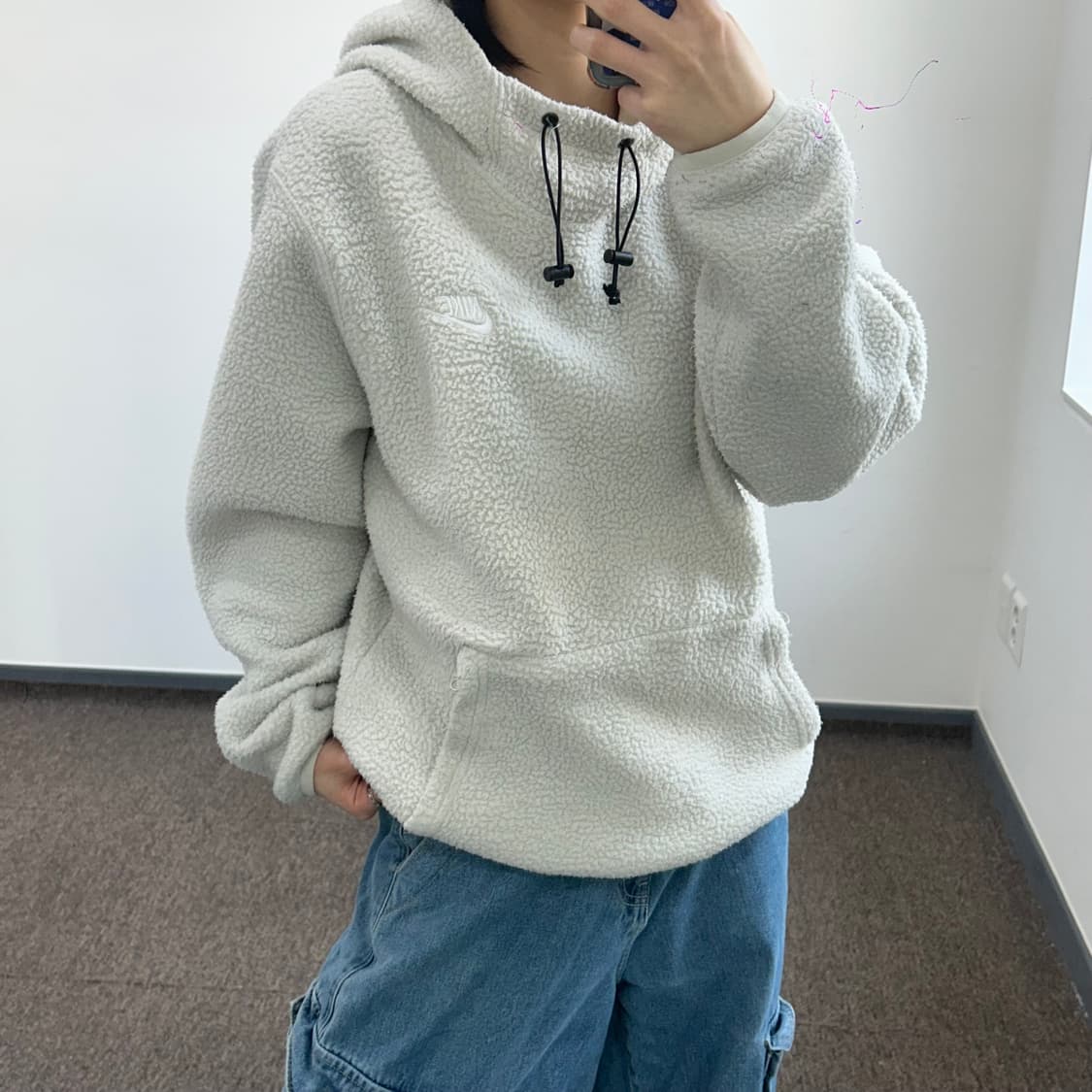 Nike 나이키 백 빅스우시 아이보리 후리스 상품이미지1