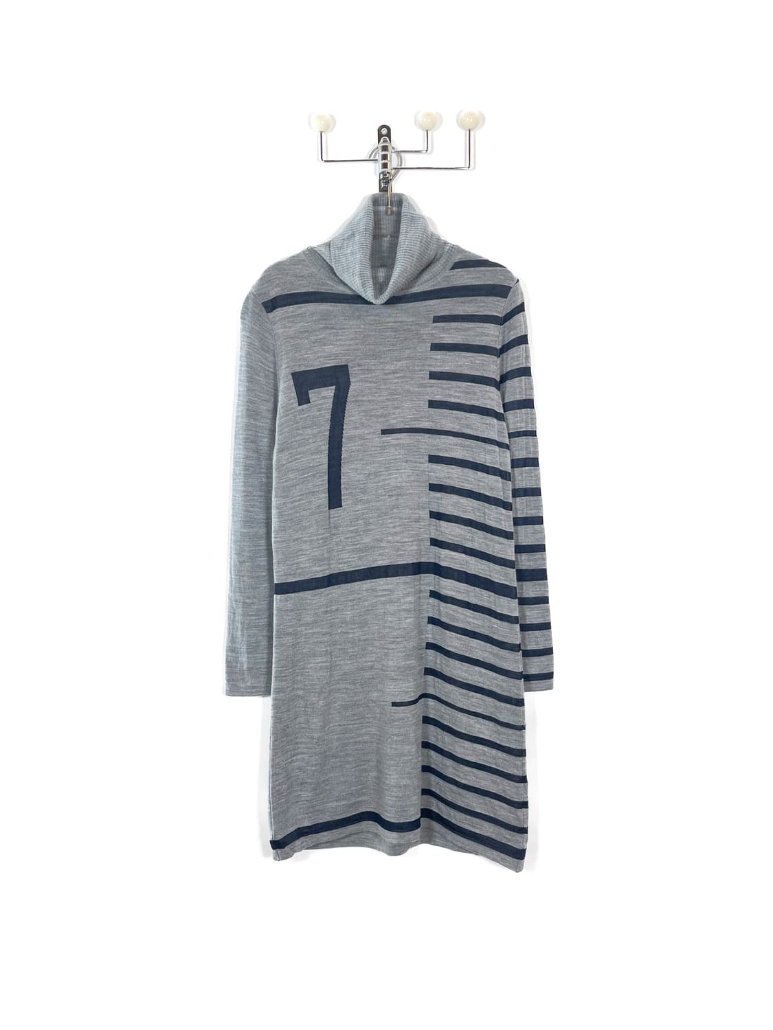 장 폴 고티에 줄자 스트라이프 폴라넥 원피스 상품이미지1