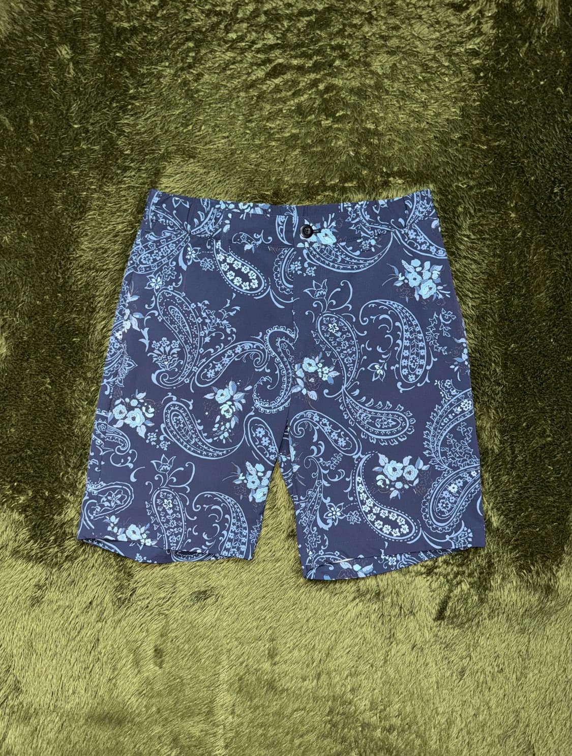 [M] BEAMS GOLF 빔즈 골프 페이즐리 쇼츠 네이비 상품이미지1