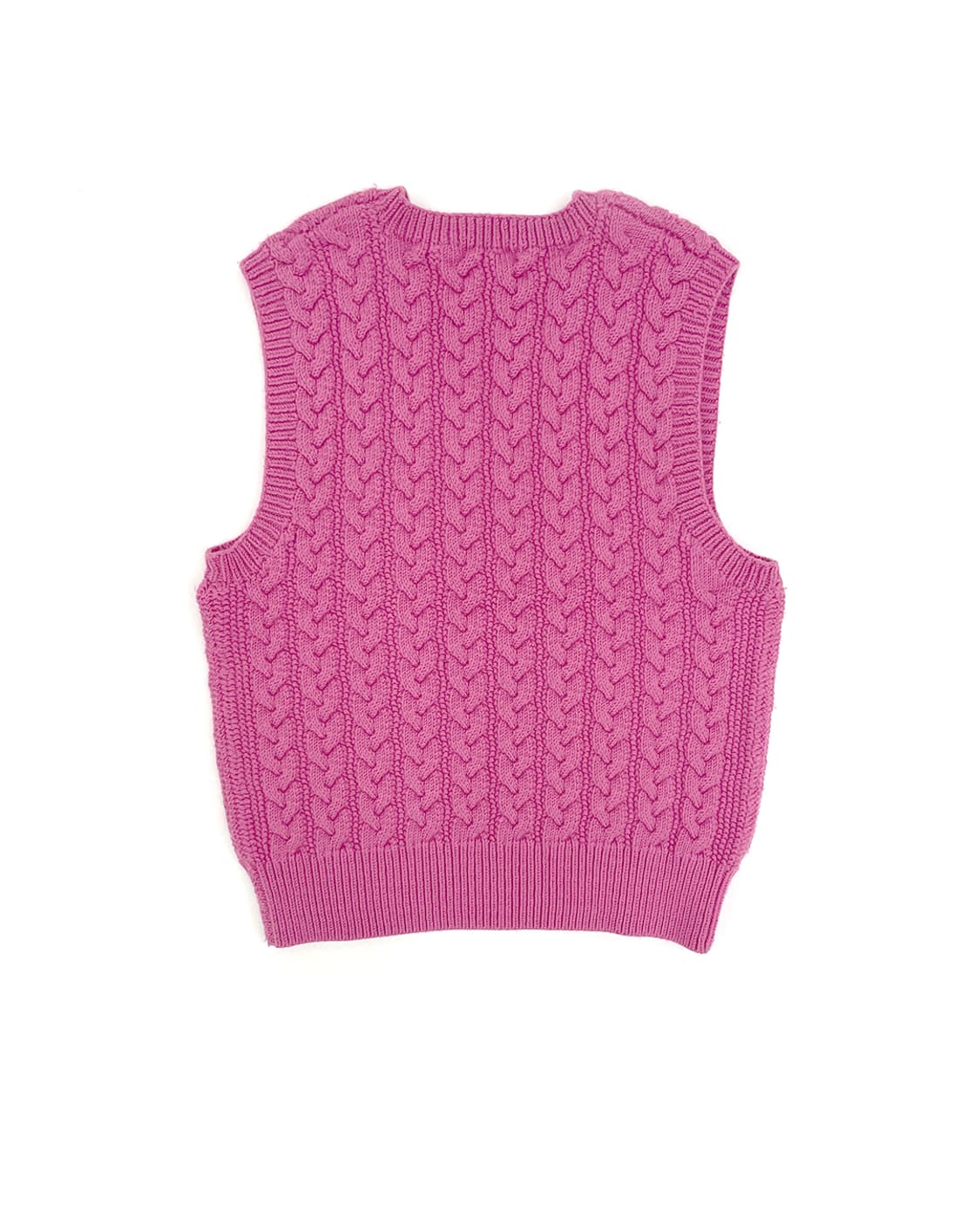 하버색 V넥 케이블 니트 베스트 / OS 상품이미지4