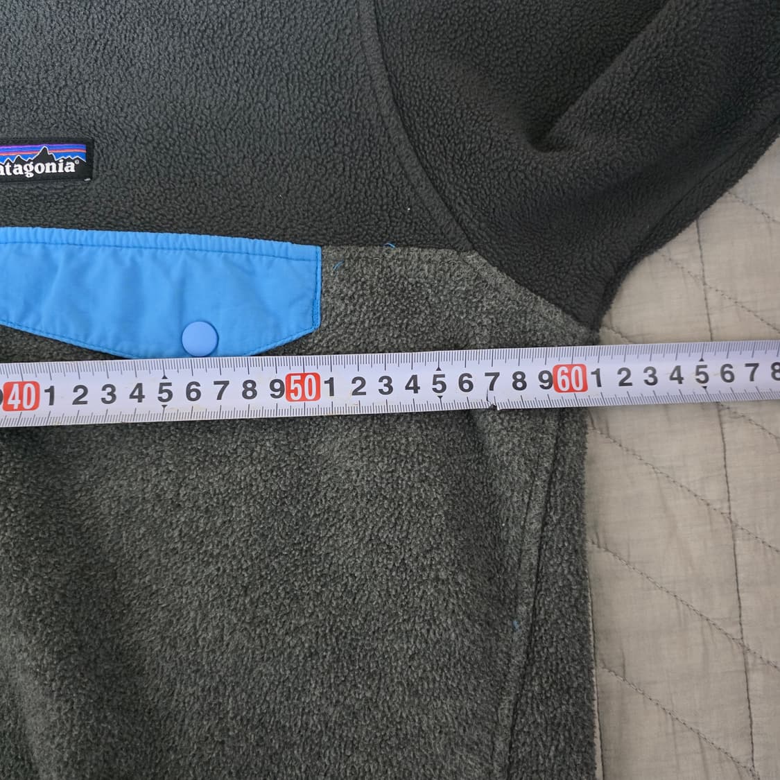 [M/L] 빈티지 파타고니아 신칠라 플리스 후드 스냅 풀오버 그레이/블루 상품이미지10