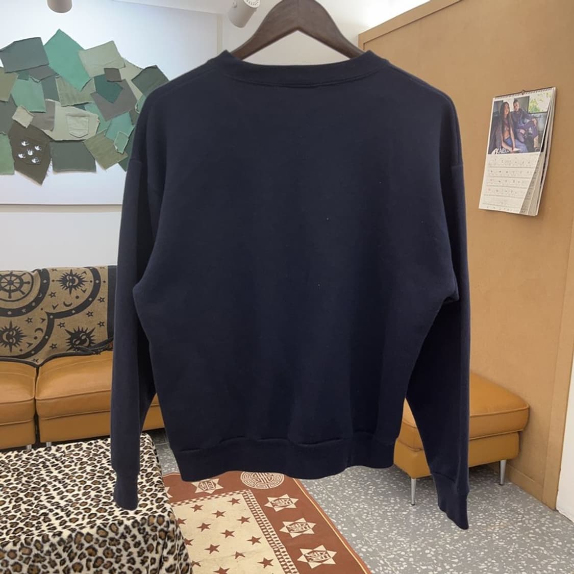 하드락카페 올드스쿨 빈티지 디스트로이드 로고 맨투맨 M C09112 상품이미지4